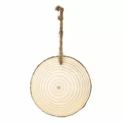 Deals 👏 4" Unfinished Pine Round Ornament by Michaels 🔔
