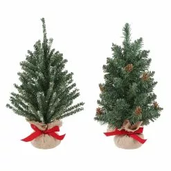 Wholesale ⭐ Assorted 16" Artificial Christmas Tree with Burlap Base by Ashland® 🎉