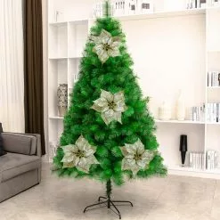 Deals 🤩 Gold Glitter Poinsettia Clip by Ashland® 🎁 -Ashland Online Store 10675744 3