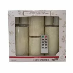 Wholesale 😉 White Snowflake LED Candle Set by Ashland® 👏 -Ashland Online Store 10675802 4