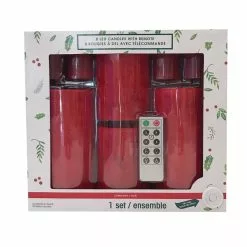 Best Pirce 😀 Mottled Red LED Pillar Candle Set by Ashland® 🔔 -Ashland Online Store 10675805 3
