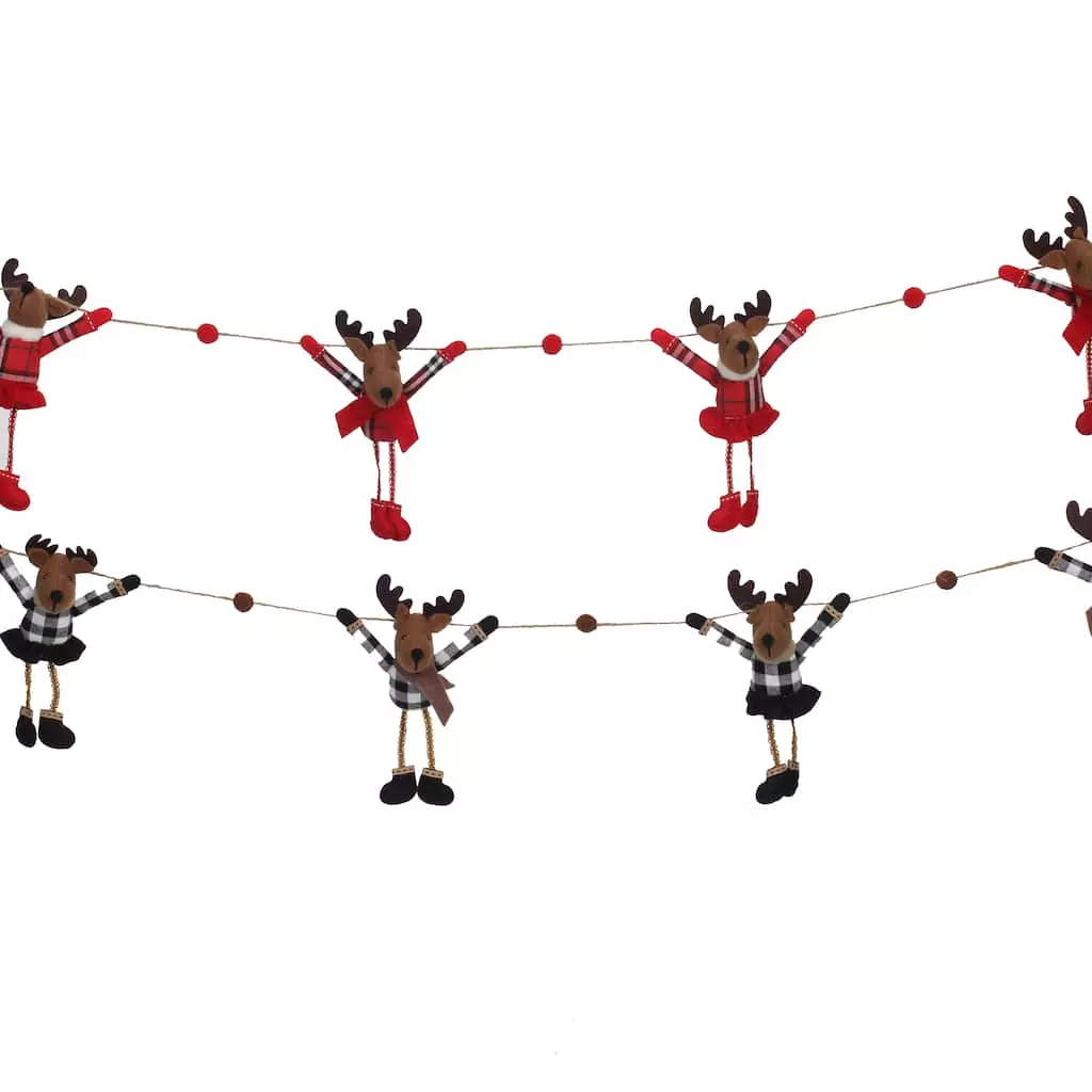 Brand new 💯 Assorted 6ft. Reindeer Garland by Ashland® ❤️ 3 Brand new 💯 Assorted 6ft. Reindeer Garland by Ashland® ❤️