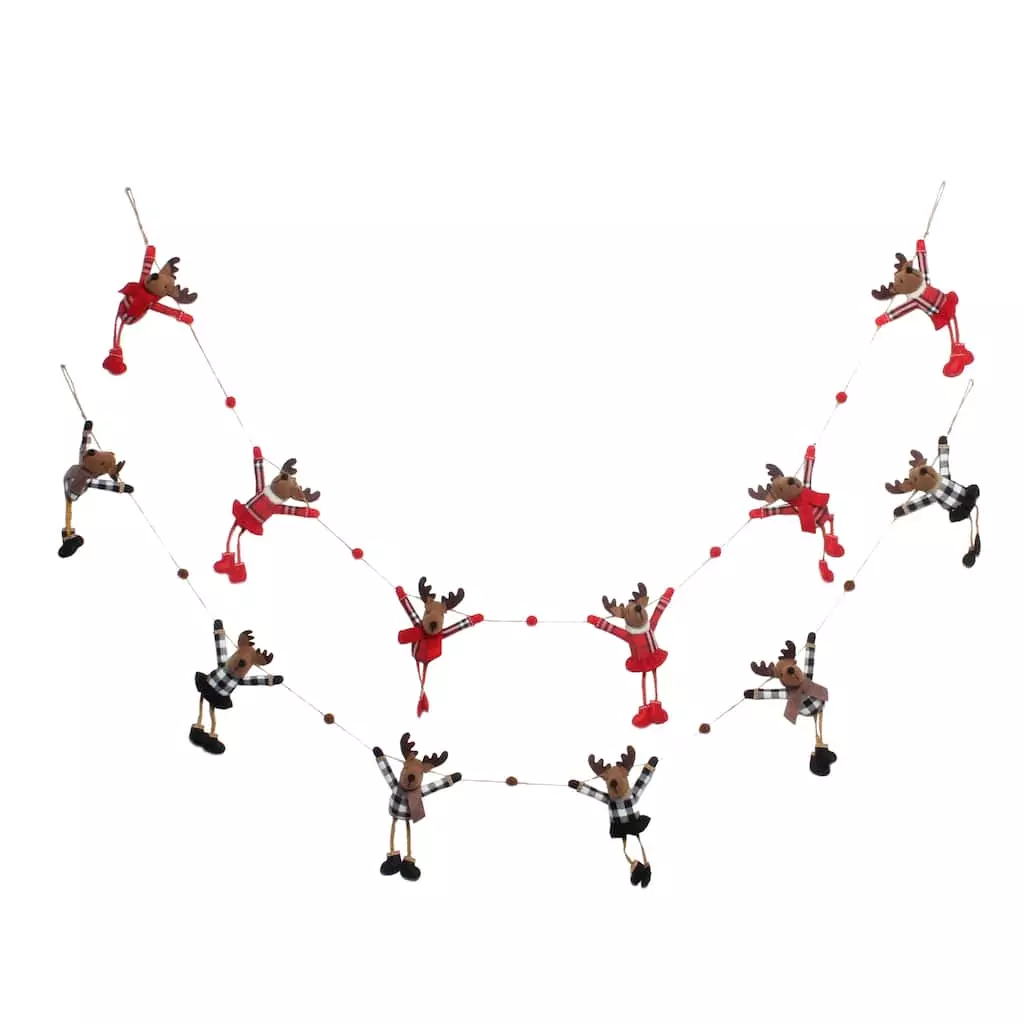 Brand new 💯 Assorted 6ft. Reindeer Garland by Ashland® ❤️ 4 Brand new 💯 Assorted 6ft. Reindeer Garland by Ashland® ❤️ - Image 2