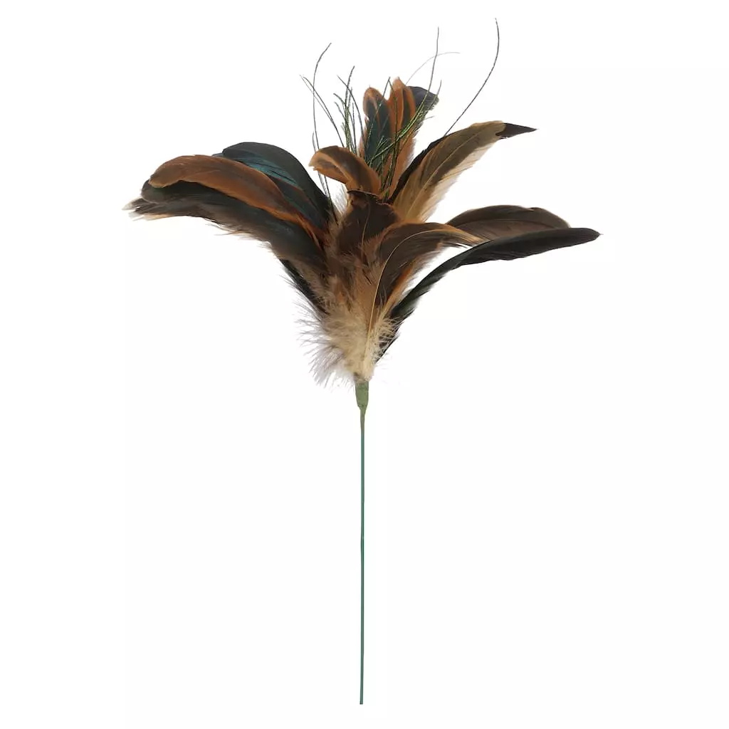 Wholesale ⌛ Natural Brown Peacock Feather Pick by Ashland® ⭐ 3 Wholesale ⌛ Natural Brown Peacock Feather Pick by Ashland® ⭐