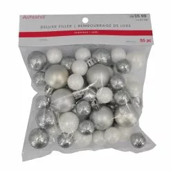 Best Sale 😉 Glittery White & Silver Decorative Ball Filler by Ashland® 🤩 -Ashland Online Store 10675971 2