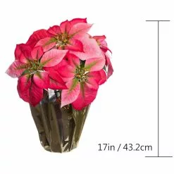 Wholesale 🌟 Pink Potted Poinsettia with Gold Foil by Ashland® ⭐ -Ashland Online Store 10676020 3