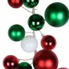 Promo ⌛ 6ft. Red, Green & White Ball Ornament Garland by Ashland® 😀 -Ashland Online Store 10676028 1
