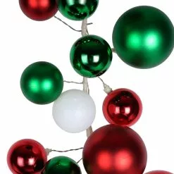 Promo โ 6ft. Red, Green & White Ball Ornament Garland by Ashland® ๐