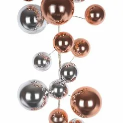 Buy ✔️ 6ft. Rose & Silver Ball Ornament Garland by Ashland® ⭐