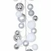 Budget 😉 6ft. Silver & White Ball Ornament Garland by Ashland® ⭐ -Ashland Online Store 10676041 1