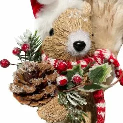 Flash Sale ✔️ 7.5" Squirrel with Red & White Hat & Scarf Natural Décor Accent by Ashland® 😉 -Ashland Online Store 10676177 3