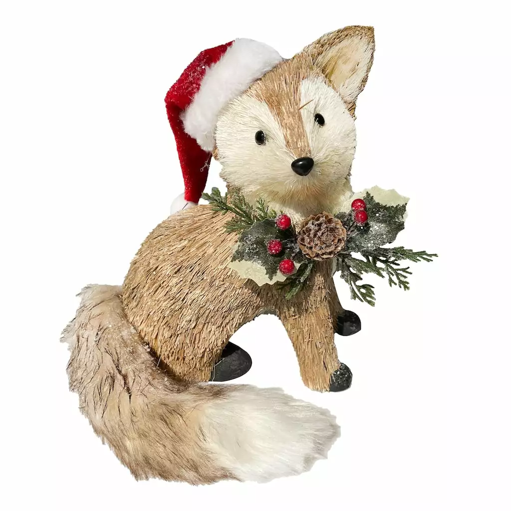 Discount ๐คฉ 9" Fox with Santa Hat Natural Décor Accent by Ashland® ๐ 3 Discount ๐คฉ 9" Fox with Santa Hat Natural Décor Accent by Ashland® ๐