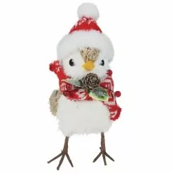 Best reviews of ✨ 7.5" Bird with Red & White Hat & Scarf Natural Décor Accent by Ashland® ⭐