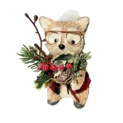 Cheapest ✨ 6.5" Fox with Glasses & Vest Natural Décor Accent by Ashland® ❤️