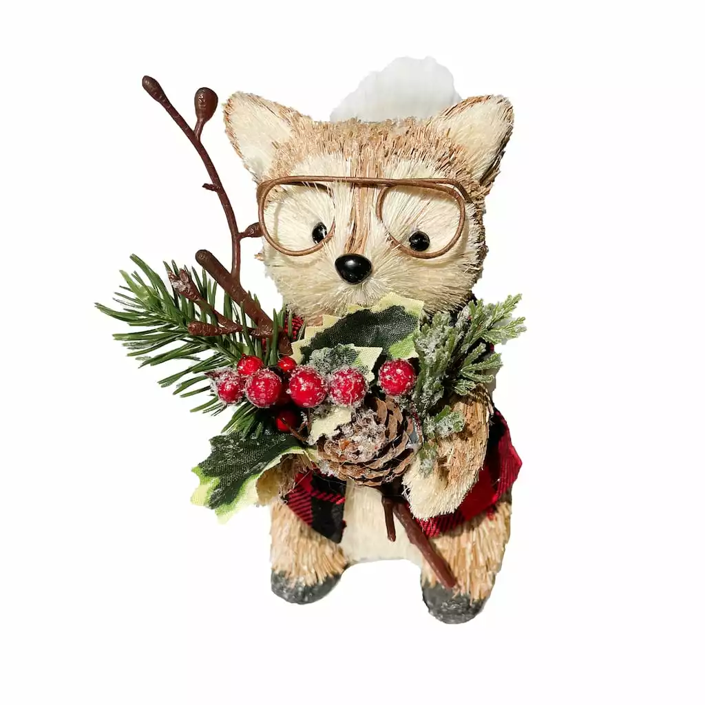 Cheapest ✨ 6.5" Fox with Glasses & Vest Natural Décor Accent by Ashland® ❤️ 3 Cheapest ✨ 6.5" Fox with Glasses & Vest Natural Décor Accent by Ashland® ❤️