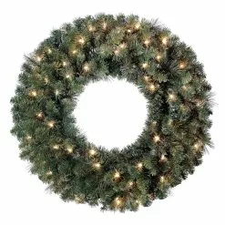 New 😍 30" Pre-Lit Mixed Pine Wreath by Ashland® ✨