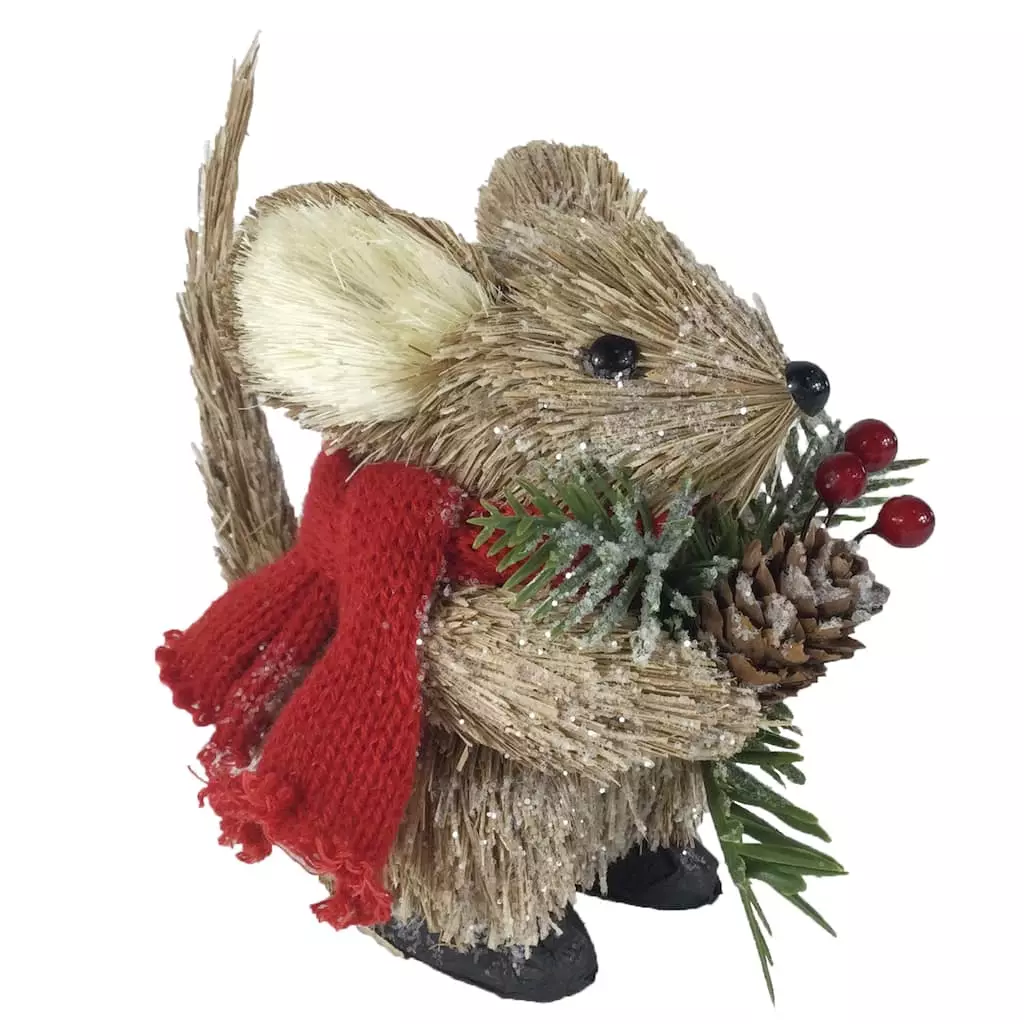 Wholesale ⌛ 5.5" Mouse with Scarf Natural Décor Accent by Ashland® ❤️ 4 Wholesale ⌛ 5.5" Mouse with Scarf Natural Décor Accent by Ashland® ❤️ - Image 2