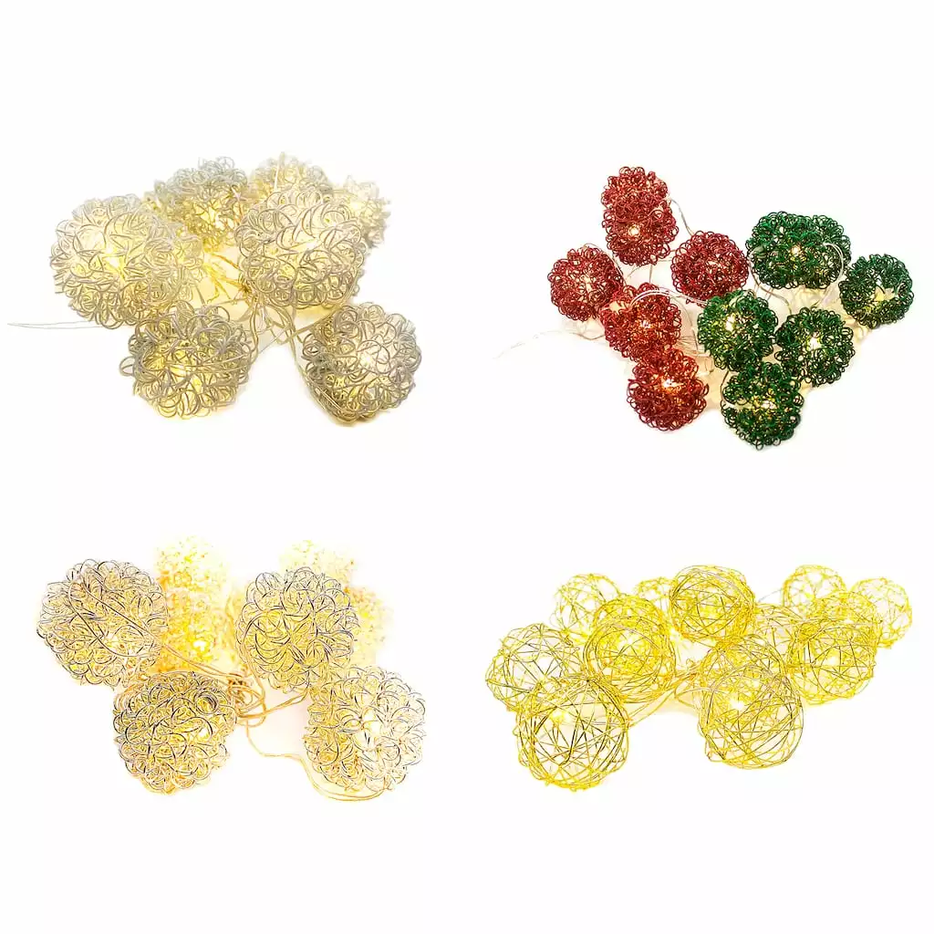 New ๐ Assorted Warm White Wire Ornament LED Crafting Lights by Ashland® ๐ 3 New ๐ Assorted Warm White Wire Ornament LED Crafting Lights by Ashland® ๐