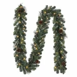 Best deal 🎉 9ft. Pre-Lit Mixed Pine & Pinecone Garland by Ashland® ⭐