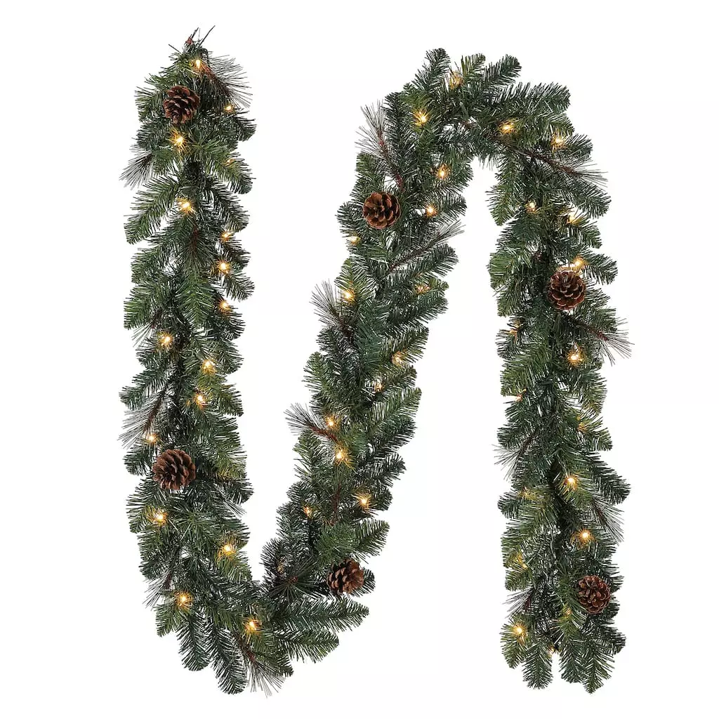 Best deal ๐ 9ft. Pre-Lit Mixed Pine & Pinecone Garland by Ashland® โญ 3 Best deal ๐ 9ft. Pre-Lit Mixed Pine & Pinecone Garland by Ashland® โญ