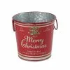 Cheapest 🔥 6.6" Red Merry Christmas Metal Bucket with Handles by Ashland® 🎉 -Ashland Online Store 10676690 1