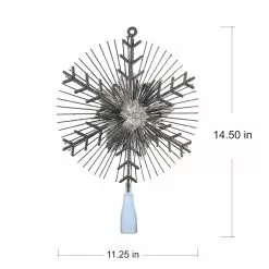 Discount ⌛ 14.5" Silver Lighted Tinsel Starburst Tree Topper by Ashland® 👏 -Ashland Online Store 10677082 4