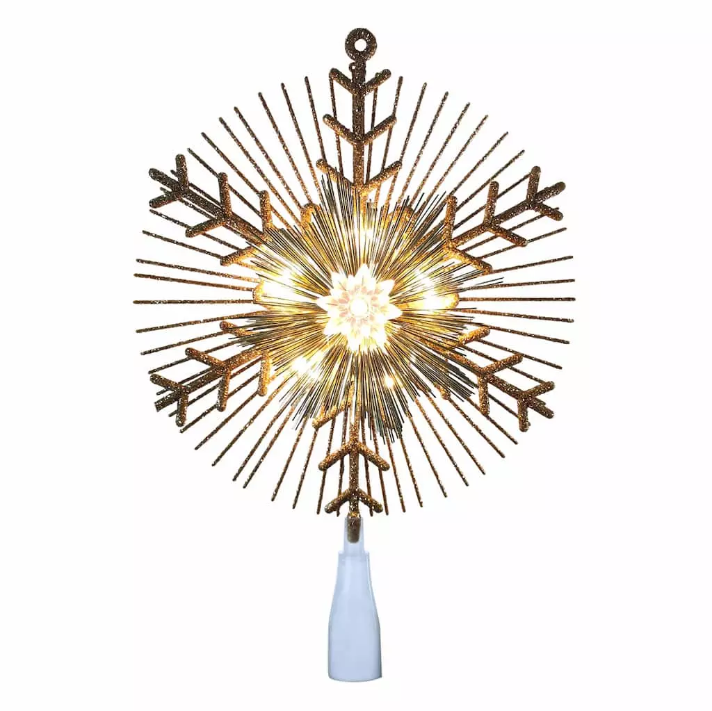 Cheapest ⭐ 14.5" Gold Lighted Tinsel Starburst Tree Topper by Ashland® ⌛ 4 Cheapest ⭐ 14.5" Gold Lighted Tinsel Starburst Tree Topper by Ashland® ⌛ - Image 2