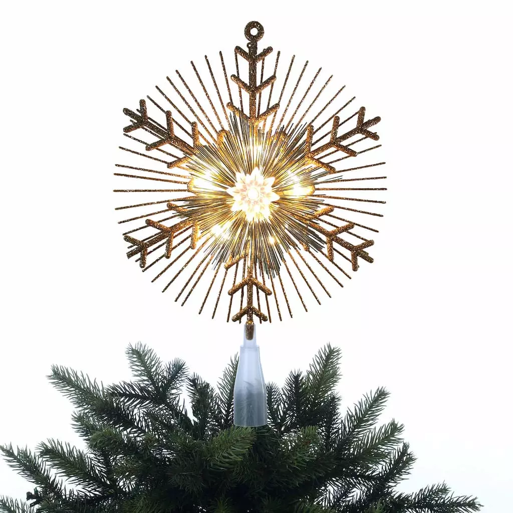 Cheapest ⭐ 14.5" Gold Lighted Tinsel Starburst Tree Topper by Ashland® ⌛ 5 Cheapest ⭐ 14.5" Gold Lighted Tinsel Starburst Tree Topper by Ashland® ⌛ - Image 3