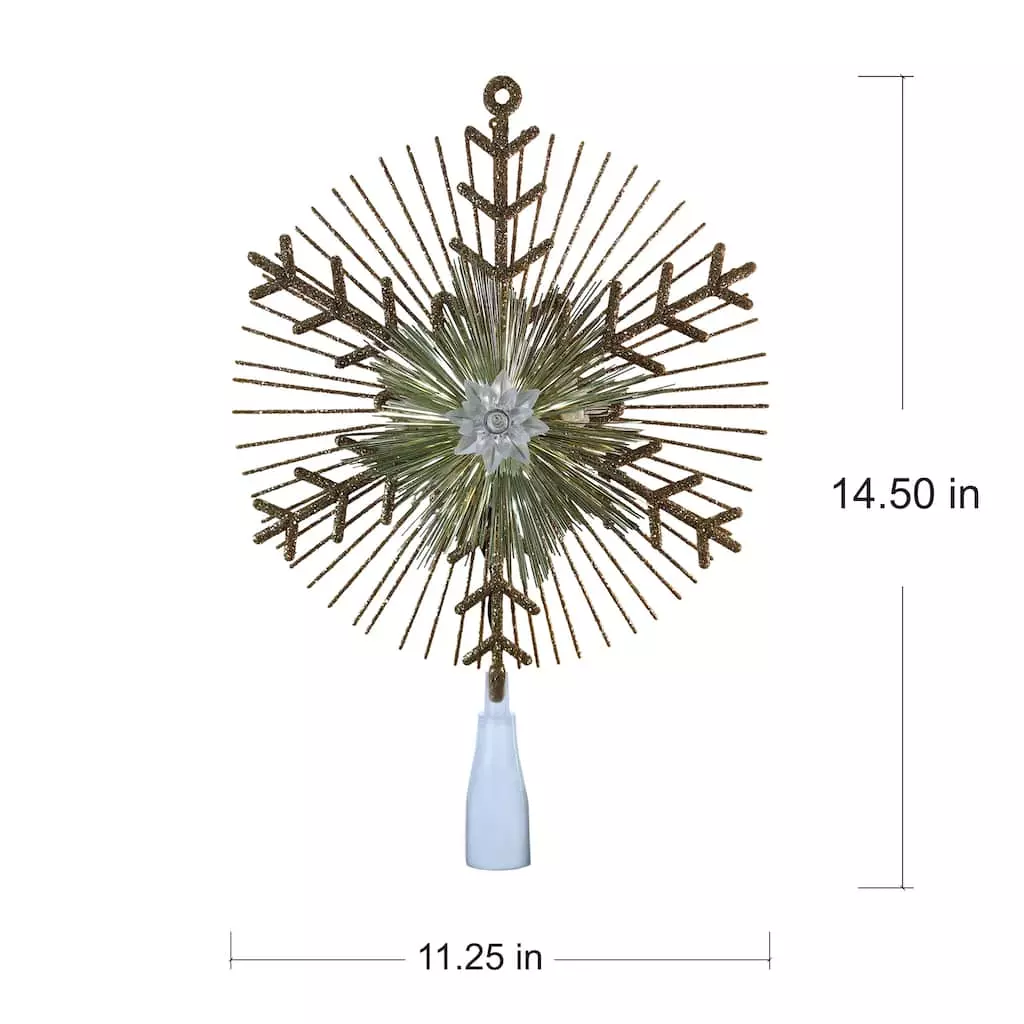 Cheapest ⭐ 14.5" Gold Lighted Tinsel Starburst Tree Topper by Ashland® ⌛ 6 Cheapest ⭐ 14.5" Gold Lighted Tinsel Starburst Tree Topper by Ashland® ⌛ - Image 4