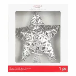 Discount ✨ 11" Silver Grapevine Star LED Tree Topper by Ashland® ❤️