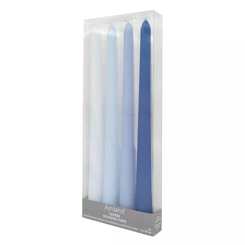 Cheapest ✨ 12 Packs: 4 ct. (48 total) 10" Mixed Blue Taper Candles by Ashland® 🔥 7 Cheapest ✨ 12 Packs: 4 ct. (48 total) 10" Mixed Blue Taper Candles by Ashland® 🔥 - Image 5