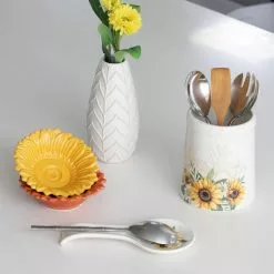 Best reviews of 👏 6.5" Sunflower Ceramic Utensil Holder by Ashland® 😀 -Ashland Online Store 10690097 3