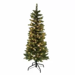 Coupon ⌛ 4.5ft. Pre-Lit Artificial ❄ Christmas Tree, Clear Lights by Ashland® 🤩