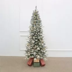 Cheapest 🎉 7ft. Pre-Lit Snowy Spruce Artifical Christmas Tree, Warm White Micro LED Lights by Ashland® 🔥 -Ashland Online Store 10694616 2