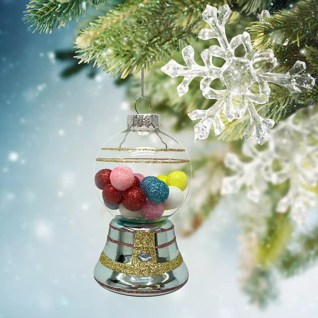 New ๐ฅ Glass Gumball Machine Ornament by Ashland® ๐ 4 New ๐ฅ Glass Gumball Machine Ornament by Ashland® ๐ - Image 2