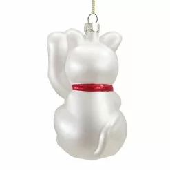 New 🥰 4" Glass Money Cat Ornament by Ashland® Christmas ⌛ -Ashland Online Store 10697666 3