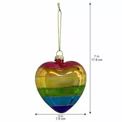 New 🤩 Rainbow Glass Heart Ornament by Ashland® 🌟 -Ashland Online Store 10697803 3
