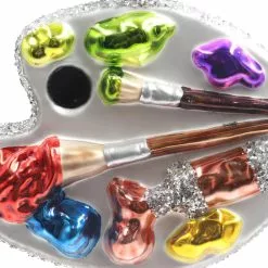 Promo 👏 Multicolor Glass Painter's Palette Ornament by Ashland® 🎁 -Ashland Online Store 10697806 3