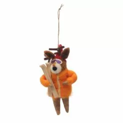 Best deal ⌛ Assorted 5.5" Wool Woodland Critter Ornament by Ashland® 😉 -Ashland Online Store 10697820 4