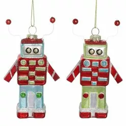 Promo 👏 Assorted Glass Robot Ornament by Ashland® Christmas 🔥