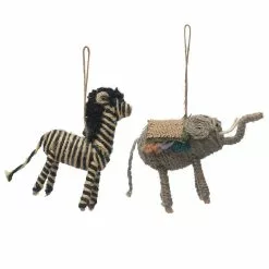 Brand new ๐ Assorted 6" Safari Animal Ornament by Ashland® โ๏ธ