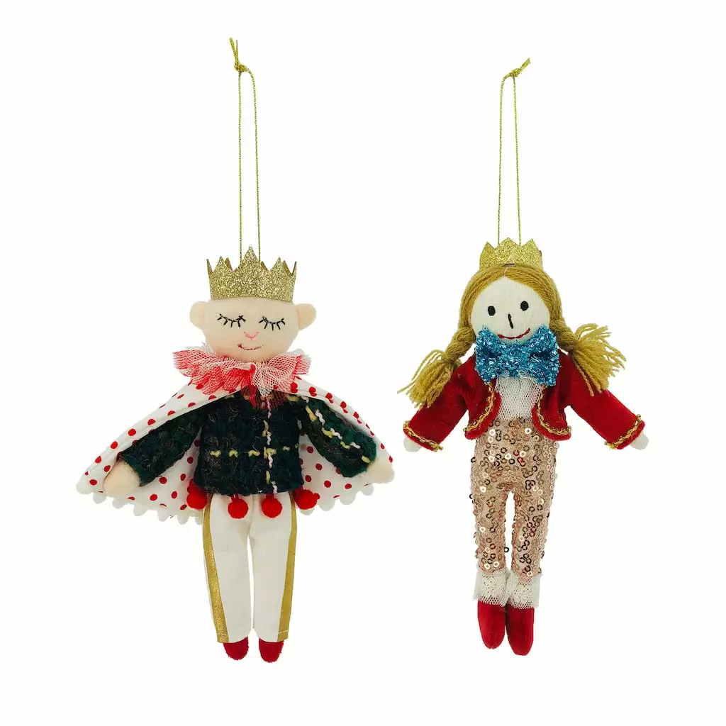 Cheapest ๐ Assorted 5'' Prince/Princess Fabric Ornament by Ashland® โ๏ธ 3 Cheapest ๐ Assorted 5'' Prince/Princess Fabric Ornament by Ashland® โ๏ธ