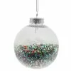 Flash Sale 🤩 Clear Glitter Plastic Ball Ornament by Ashland® ❄ Christmas ✔️ -Ashland Online Store 10697996 1