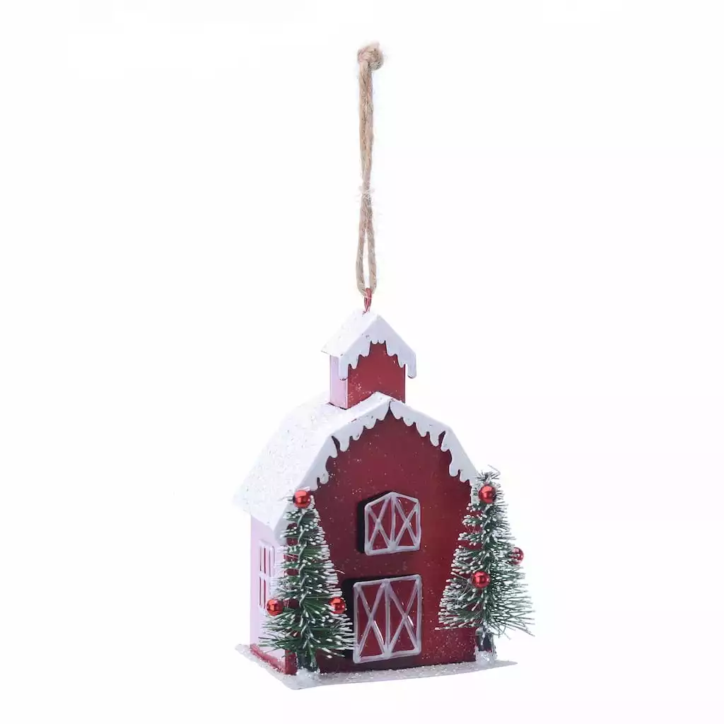 Budget โค๏ธ 3.25'' Red Barn Metal ๐ Christmas Ornament by Ashland® โ 3 Budget โค๏ธ 3.25'' Red Barn Metal ๐ Christmas Ornament by Ashland® โ