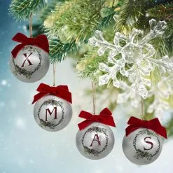 Discount ✨ Assorted Galvanized Monogram Ball Ornament by Ashland® ✔️ -Ashland Online Store 10698217 2