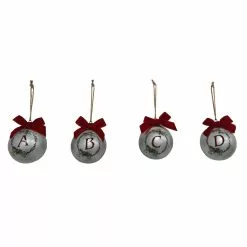 Discount ✨ Assorted Galvanized Monogram Ball Ornament by Ashland® ✔️ -Ashland Online Store 10698217 4