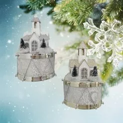 Budget ⭐ Assorted Paper House on Drum Ornament by Ashland® 💯 -Ashland Online Store 10698435 2
