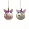 Outlet 👏 Assorted 4" Glass Unicorn Ball Ornament by Ashland® 👏