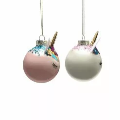 Outlet 👏 Assorted 4" Glass Unicorn Ball Ornament by Ashland® 👏 -Ashland Online Store 10698447 3
