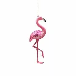 Budget 😉 6" Glass Pink Flamingo Ornament by Ashland® ⭐